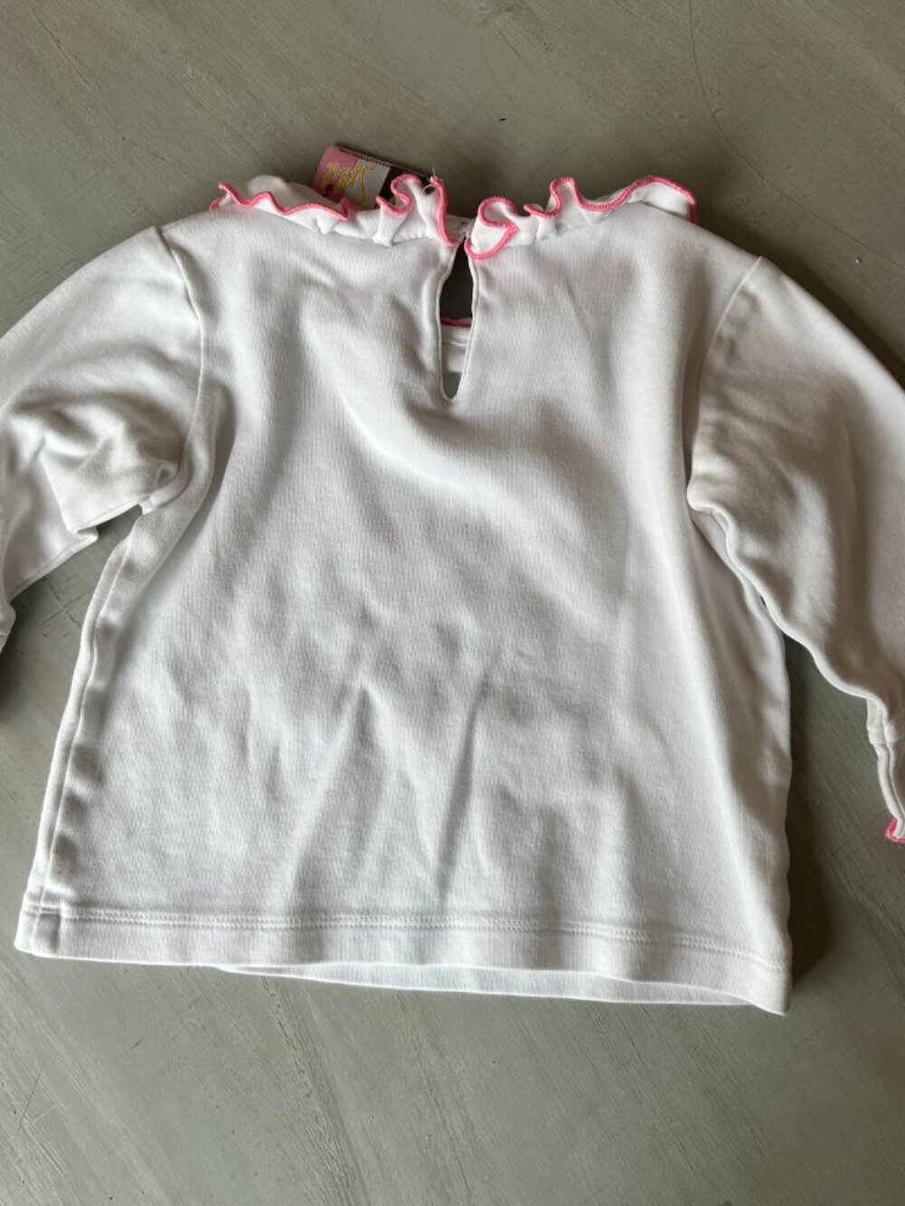 Boutique Christmas Baby Girl White Ruffle Embroidered Shirt Size 12 months - Picture 10 of 11